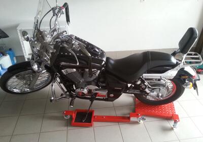Wózek pod kosę stopkę boczną motocyklowy duże koła